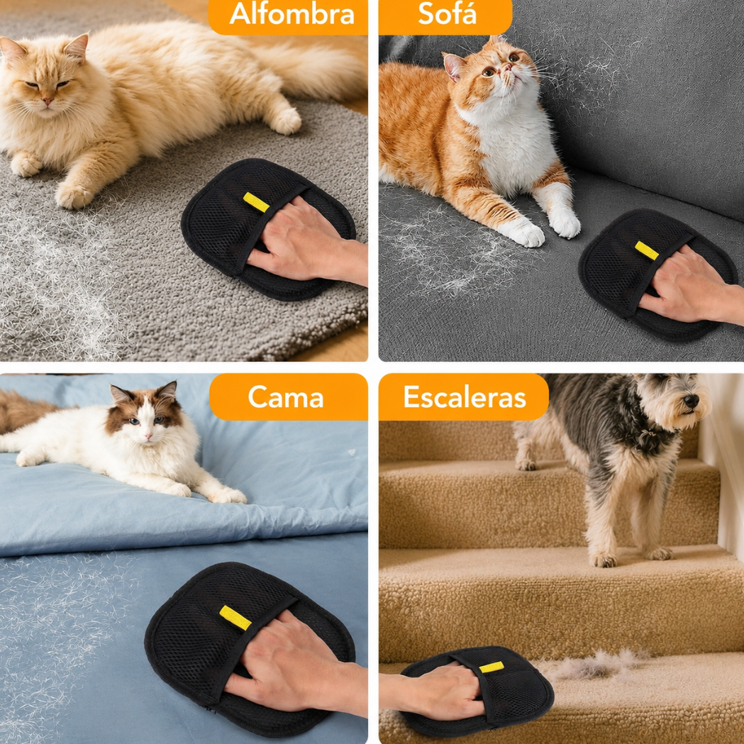 Pet hair removal glove